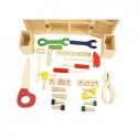 Drewniany skrzynka z narzędziami zabawka edukacyjna