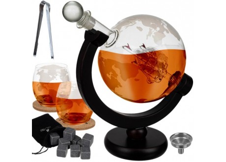 Karafka- globus- zestaw do whisky Malatec 22553