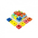 Sorter logiczny kształty kolory układanka sensoyczna puzzle